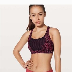 Lululemon Energy Bra Infinity Energy Bra Glossy Black Size 2 Sports NO PADS